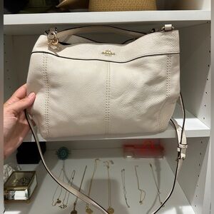 Coach crossbody purse ivory/cream color. Authentic.